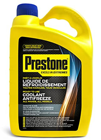 Prestone PAFR0039A Antifreeze Coolant For All Vehicles Ready to Use, 4 Litre , Yellow