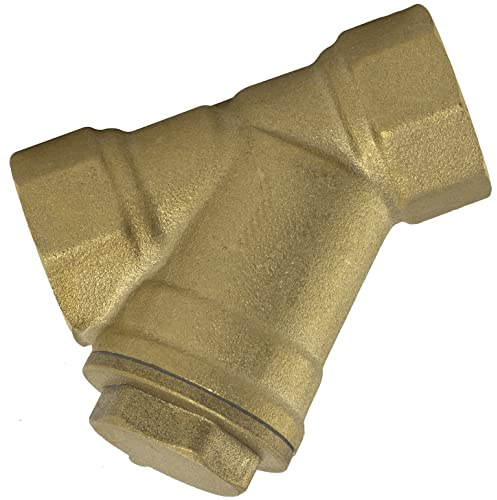AERZETIX - C60618-1/2 weiblich-weiblich Y Siebfilter sieb für Wasser PN16, DN15 - innengewinde - länge 56 mm - für schlüssel 25 mm - bewässerung tropfbewässerung sanitär - aus Messing