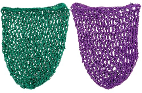 Lurrose Schlafhaube 2Er Set Mesh Haarnetz Kappe Für Haarschutz Beim Schlafen Elastische Nachtmütze Atmungsaktiv Weich Bequemer Sitz Für Damen 11.81 X 11.02 X 0.20 in