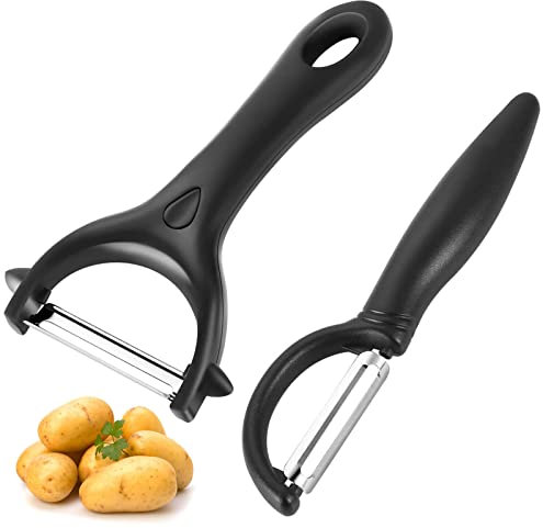 Potato Peeler Vegetable Peeler for Fruit Carrot Eggplant Pear Mango Cucumber, Ergonomic Non-Slip Handle & ​Sharp Stainless Stee Blade, Good Grip & Durable Peeling Tool for Kitchen, Vegetables, Fruits