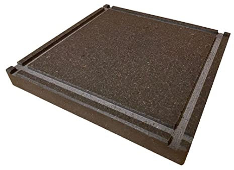 Petrantiqua® Piastra Refrattaria Quadrata Artigianale Barbecue in Pietra Lavica Etna Liscia Ruvida da 2 e 3 cm di Spessore Ottima per Carne Pesce e Verdure Pizza Pane (40x40 Cm Ruvida Spessore 2 Cm)