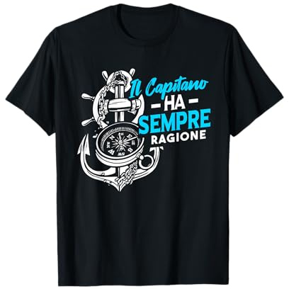 Divertente Barca A Vela Capitani Capitano Maglietta