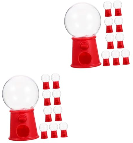 Warmhm 20pcs Gumball Machine Candy Dispenser for Boys and Girls Sweet Dispenser Machine Mini Vending Toy