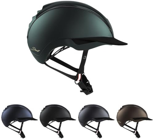 RL24 - Reithelm Duell von Casco inkl. Schutzbeutel | Reitkappe Damen, Herren & Kinder | verbesserte Belüftung & ergonomisch Perfekter Sitz | Reiterhelm in Smaragdgrün in Größe S (50-54cm)