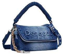 Desigual Damen 25SAXD23 Bag_Half Logo, Blue