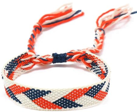 Whakano 2 pulseras de amistad anchas, hechas a mano, trenzadas, pulseras de muñeca ajustables para niñas, hombres, niños, regalo para mejor amiga, cumpleaños, Nailon