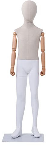 Schaufensterpuppen-Torso, 4 – 8 Jahre alt, Junge/Mädchen, Kleidungs-Display-Requisiten, Schaufenster, Ganzkörper-Dummy, mit Massivholzarm, 3 Modelle, 2 Farben