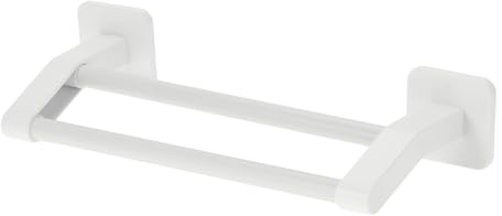 CAPASTEC Porta Asciugamani Autoadesivo Bianco 1 Pezzo Per Bagno E Cucina | Materiale: Alluminio E ABS. Dimensioni: 30X12X6Cm. Utilizzo Per Camera E Cucina. Installazione Senza Foratura.