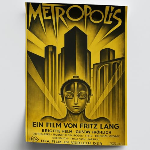Dekomundo Metroplois - Film Plakate Movie Poster Kino Klassiker als Kunstdruck zum Einrahmen, 40x50 cm