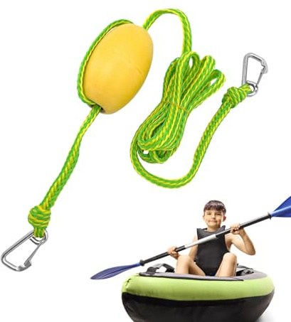 Abschleppseil | Ankerseil – schwimmend, strapazierfähig, mit Haken und Gurt für Fahrzeuge, Boote, LKW, Paddle, Wassersport, Abschleppung