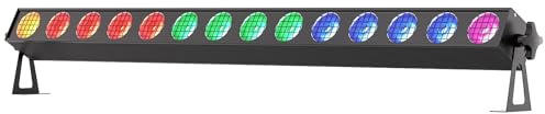 14 * 20W COB Wallwasher Bühnenlicht Bar, RGBW LED Effektstrahler mit 25° Abstrahlwinkel DMX512 Punktsteuerung Partylicht Stroboskop für DJ Halloween Outdoor Disco