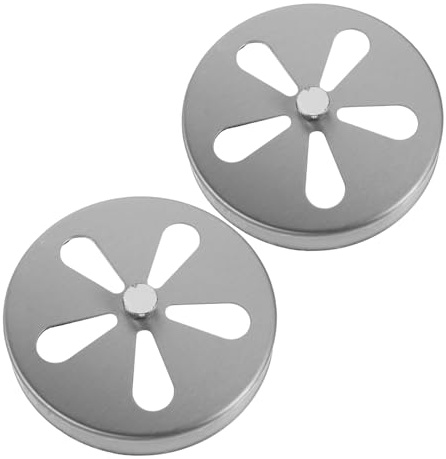 Alipis 2 Pièces Ventilation Acier Inoxydable Ø Réglable pour Four et Poêle Couvercle Aération avec Contrôle Du Flux Air Accessoire pour Cuisine et Cheminée