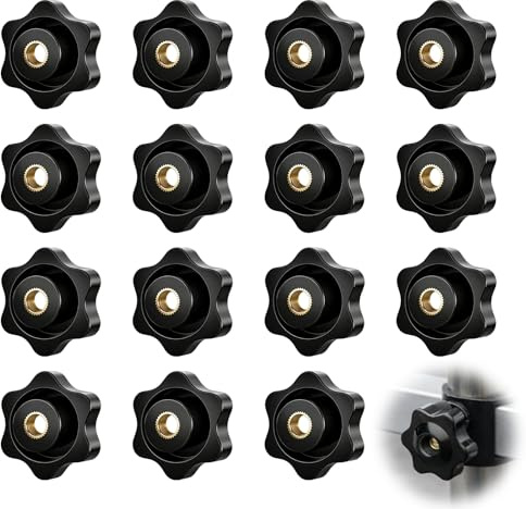 15PCS Sterngriffmutter M10, M10 Sterngriffmutter Für Mechanische Anwendungen Innengewinde Klemmknopf Als Sternkopf Klemmknopf Für Industrie Für Sicheren Halt Und Einfache Manuelle Fixierung