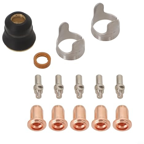 Für IPT40 Plasmaschneider-Teile, 14-teiliges Set mit Elektrodenspitzen und Düsen für YESWELDER CUT 55DS Pro und CUT 65DS, Ersatz-Verbrauchsmaterialien für Plasmaschneidbrenner