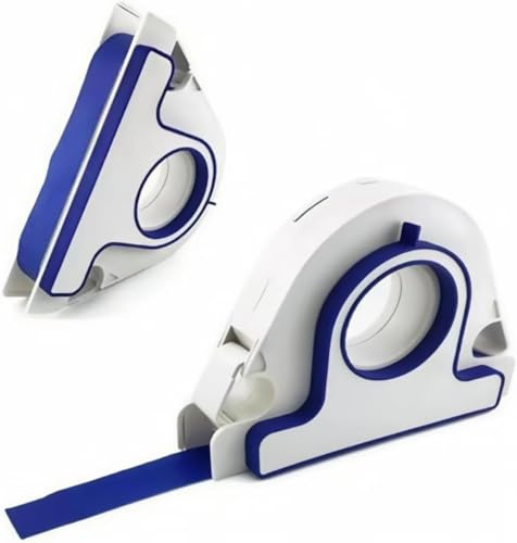 Masking Master Distributeur de ruban adhésif | Applicateur de ruban adhésif de peintre de 25 mm avec grattoir intégré, design de chevauchement de 1 mm pour des bords propres sur les garnitures (A)