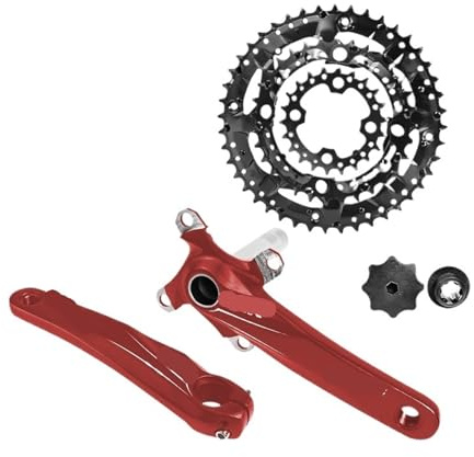 CHTKAGV MTB-Kurbelgarnitur 170 mm 104/64 BCD Dreifach-Kettenblatt 3x9 3x10
