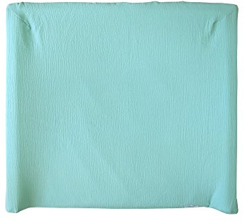 Blausberg Baby - Bezug kompatibel für IKEA-Wickelauflage Vädra 74x80 cm – in Mint - aus 100% Baumwolle-Musslin, Oeko-Tex ® Standard 100 zertifiziert