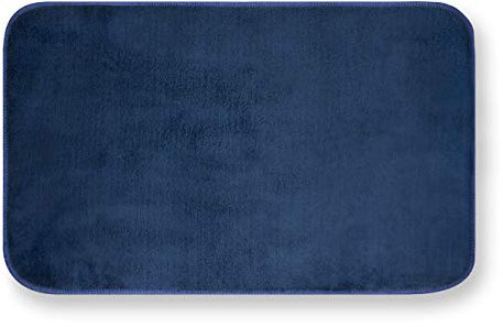 GEMITEX Tappeto MERLINO 40X70 Blu ULTRASSORBENTE, Polyester