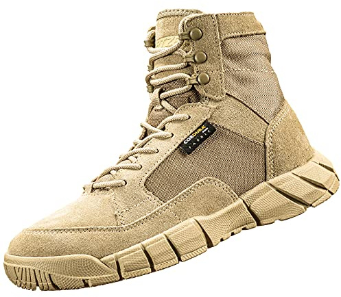Men's Lightweight Military Boots Tactical Combat Shoes 6 Inches for Hiking Hunting Desert