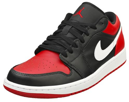 Nike Air Jordan 1 Basso, Gymnastikschuh, Bianco Nero,
