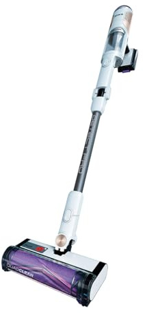 Shark Kion IW1611EU, sladdlös pinne vakuumrengörare, vit/beats mässing, 240 W, 0,42 liter