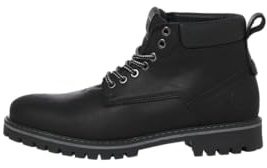 JACK & JONES Jfwqueensway - Botines con cordones para hombre, antracita, 45 EU