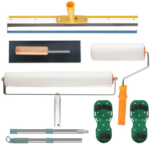 Self Levelling Tool Kits, Flooring Rollers with Extension Poles, Spiked Shoes, Epoxy Flooring Tools, Stainless Steel Trowels, Self-Levelling Rakes, Cement Self-Levelling Concrete Tool Kits