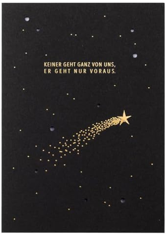 Räder Trauerkarte Sternenhimmel Keiner geht ganz von Uns
