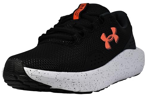 Under Armour Tenis Charged Surge 4 para Hombre, (004) Negro/Antracita/Rojo Ares, 9.5