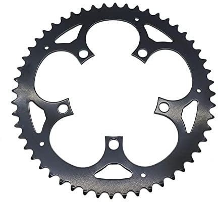 QiaoJun Kettenblatt,Fahrrad Kettenblatt Kettenrad Kettenring 34T38T 42T 44T 52T Elektrische Fahrradteilkettenwheel mittelantrieb Motorkettenrad (Color : 52T)