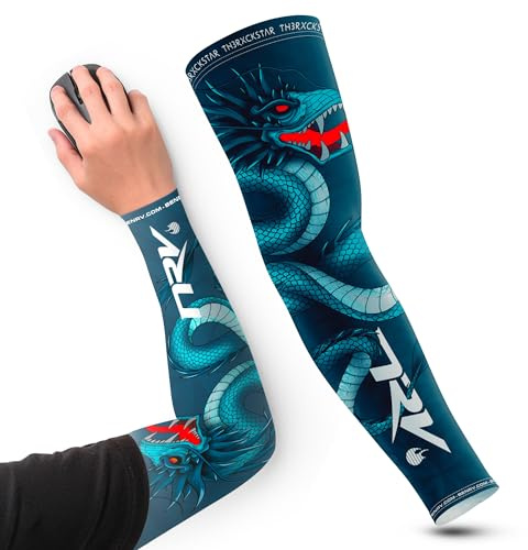 NRV Manchette de Compression Gaming Esport (Edition Rxckstar) – Optimisez Votre Jeu avec Confort et Style – Conçu par des Joueurs Professionnels – Durable, Respirant et Sans Friction (S)