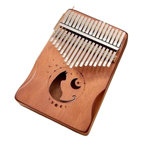 Finger Piano Kalimba Kalimba Daumenklavier Mit 17 Tasten Farbverlauf-Design Korpus Aus Mahagoniholz Mit Lernbuch Stimmhammer(D)