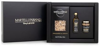 Confezione Regalo Tartufo BARCELLONA - Cesti Natalizi Pasquali a base di Tartufo - Prodotti Tipici Artigianali - Idea Pacco Gastronomico Natale Pasqua - Truffle Gift Idea - Martelli Fabiano Tartufi