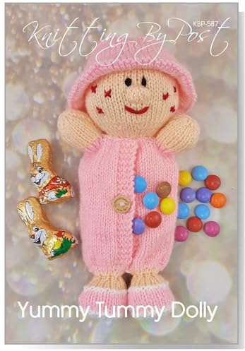 Knitting by Post Knitting Pattern Leaflet for Yummy Tummy Dolly Easter Doll Soft Toy A5 Leaflet