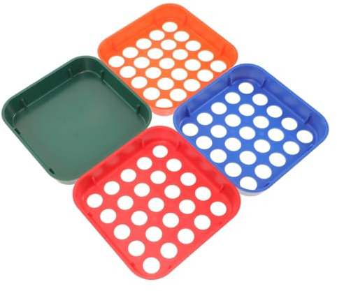 jojofuny 4stücke Münze Sortier Werkzeug Tagesgebrauch Münze Organisation Tablett Organizer Tabletts Farb-codiert Sorter Sortierplatte