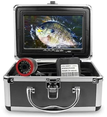 OUHFCASN Underwater Fishing Camera 1000TVL Video Kit Fish Finder 15M 30M 7 Inch Fishing Camera For Ice Lake Sea Boat Fishing for Sea, Lake, Boat, and Kayak Fishing(30M)