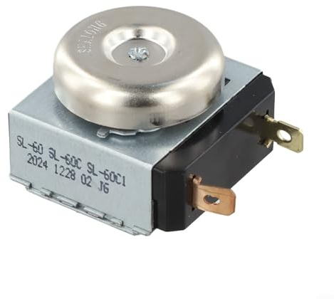 Eawfgtuw Timer meccanico da cucina con campana per pentola a pressione elettrica, cuociriso, forno, doppia durata 60/90/120 minuti, metallo di lunga durata (120 min)