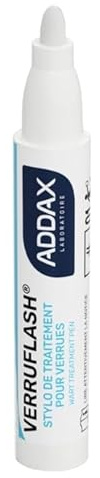 ADDAX VERRUFLASH® Stylo Traitement Verrues - Dispositif Médical Classe IIA - Acide Formique 85% - Action Ciblée Sans Douleur - Résultats Visibles 7 Jours - Pieds, Mains, Corps 3ml