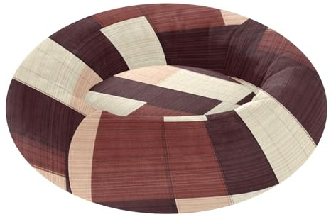 Fashion Squares - Cama ortopédica para gatos y mascotas, color borgoña, para aliviar el estrés, para mascotas de tamaño extra pequeño, S