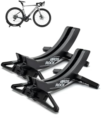 ROCKBROS Fahrrad-Bodenständer, verstellbare Fahrradständer Parkständer für alle 26–80mm Breiten Fahrradreifen für die Aufbewahrung von MTBs und Rennrädern im Innenbereich