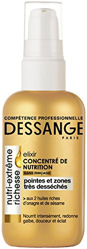 DESSANGE Nutri-Extrême Richesse Elixir Concentré de Nutrition Soin sans Rinçage pour Pointes/Zones Très Desséchés 100 ml