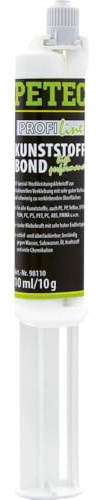 PETEC 98110 KunststoffBond 2K Kunststoffkleber Doppelkartusche 10ml/10g