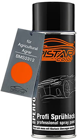 TRISTARcolor Autolack Spraydose für Agricultural/Agrar BMS2312 Hitachi Orange Basislack Sprühdose 400ml