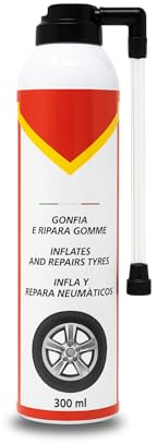 VIRSUS Bomboletta Gonfia e ripara Pneumatici bomboletta Spray 300ml per Foratura Ruote Gomme Auto, Moto e Bici, bucatura Kit Riparazione Ruote (1) - M