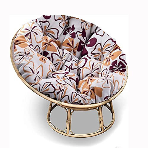 SRHWBF Papasan-Sitzkissen Polster Bodenkissen für Schwingsessel Stuhlkissen Für Innen Balkon Draussen Patio Garten (NUR Kissen) (F6 Ø170cm/66.9 in)