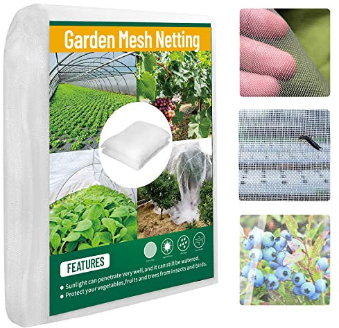 Rete Protettive Anti Insetti e Uccelli per Orto, Protezione Delle Piante, da Giardino,Fiori,Colture e Serre