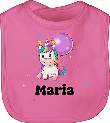 Geschenk mit Namen personalisiert by Shirtracer - Baby Lätzchen - Geschenk Einhorn personalisiert I Einhörner I Unicorn I Geburtstag