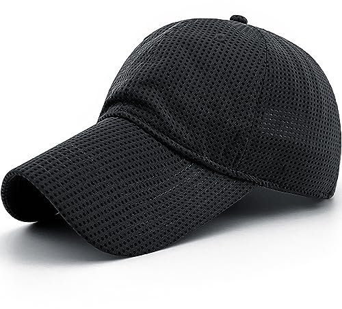 Loneshark Long Brim Golf/Running Hat Full Mesh Baseball Cap Breathable