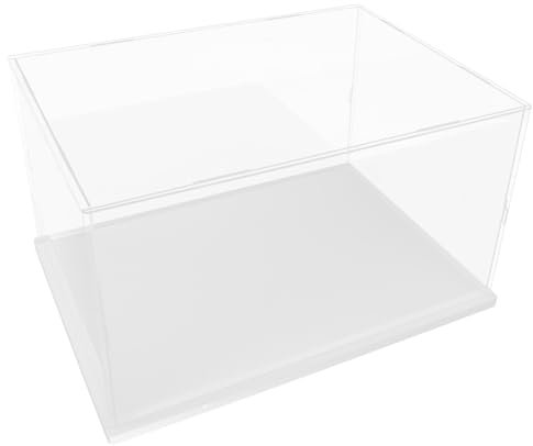 POPETPOP Schaukasten Vitrine Aus Acrylglas Transparente Box Für Sammlerstücke Baseballhandschuh-Display Aufbewahrungsbox Für Modellfiguren Leicht Zu Öffnen Schließen Für Sammler Und Präsent