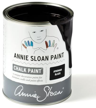 Priory Polishes Annie Sloan Athenian Black Chalk Paint (1 Litre)